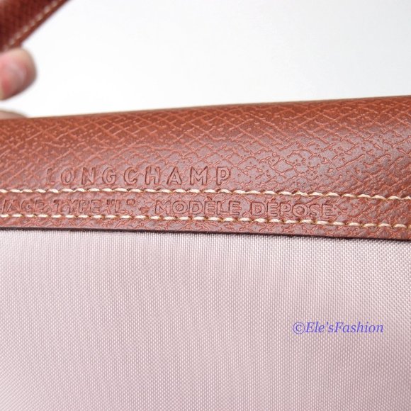 NWT LONGCHAMP Le Pliage Type L Travel Tote Weekender Powder Pink Made in France - Picture 9 of 16